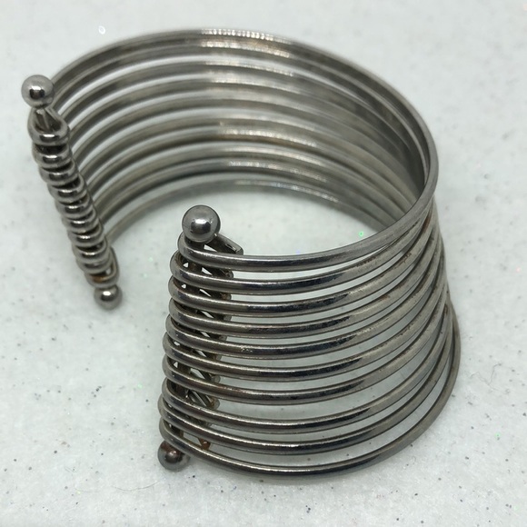 Silver Bangle Cuff Bracelet JB60 - Picture 1 of 3